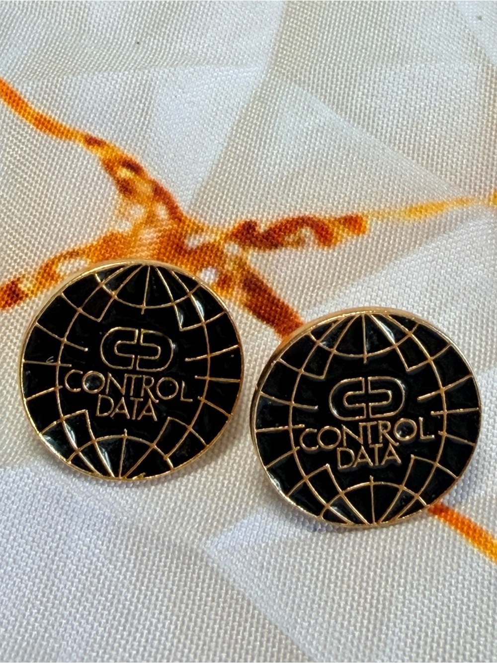 Data Control Vintage lapel pins